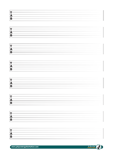 Blank Tab Guitar PDF