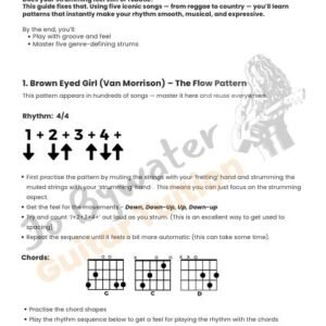 Fix Stiff Strumming – Get Your Groove with 5 Iconic Rhythms  PDF
