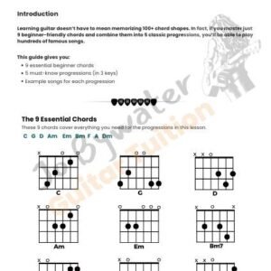 How To Learn Guitar Chords: 5 Chord Progressions Every Beginner Should Know  PDF