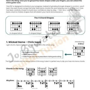 The Easiest Way to Learn Bar Chords (5 Songs You Already Know) PDF