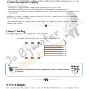 Drop D Magic: Create That Harvest Moon Sound on Acoustic Guitar PDF