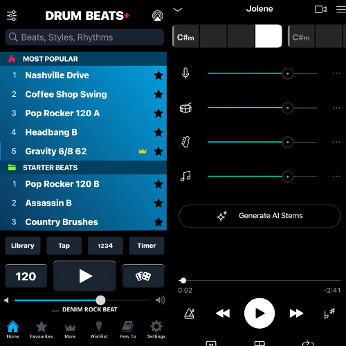 moises & drum beats +