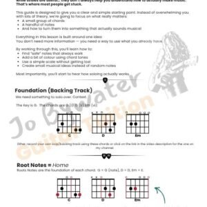 Your First Guitar Solo (3 Chords, 1 Scale) - G Major PDF
