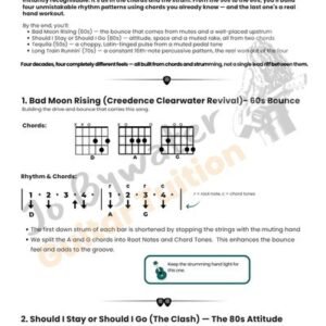 4 Iconic Guitar Intros: The Secrets in the Strum PDF