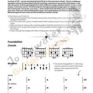 How to Play Summer of '69 on Acoustic Guitar – Beginner to Improver PDF